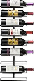 Sorbus Wall Mounted Wine Rack, Metal Bottle Rack (9 Bottle, 1 Pack)