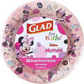 Glad for Kids Disney Minnie Mouse Paper Bowls, Pink, 12 Oz, 40 Count