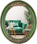 Oval 11.8x10 inch Resin Vintage Mirror