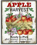 Fresh Apple Harvest Farmhouse, 16 x 20 Inch Framed Gicle Print