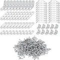 350Pcs Universal Furniture Corner Connectors with Screws