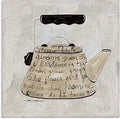 Stupell Industries Coffee Tea Kettle Phrases, 17 x 17 Inch Canvas Wall Art