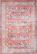 Nourison Home Fulton Red 2' x 3' Area Rug - Easy Clean, Non Shedding, Bed Room, Living Room, Dining Room, Kitchen (2' x 3')