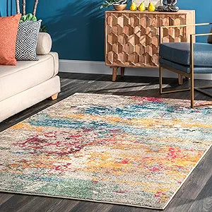 nuLOOM Monet Multicolor Abstract Power Loomed Area Rug, 2' x 3'