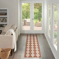Nourison Home Positano Terracotta 2' x 6' Area Rug - Easy Clean, Non Shedding, Bed Room, Living Room, Dining Room, Kitchen (6' Runner)