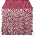 DII, Decorative Table Runner, Metallic Sequin, 16x120 Red