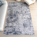 nuLOOM Carson Blue Grey Abstract Washable Area Rug, 3' x 5'