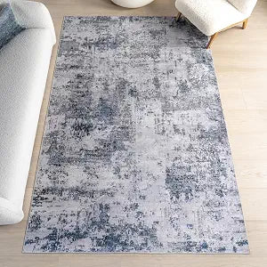 nuLOOM Carson Blue Grey Abstract Washable Area Rug, 3' x 5'